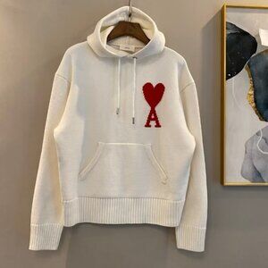 AMI PARIS white sweater for both men and women